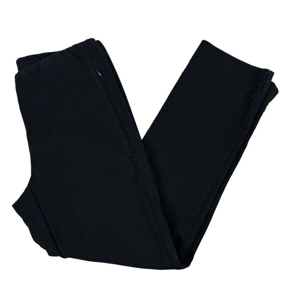 J. Jill Essential Cotton Stretch Black Pant size 4P - Picture 1 of 8